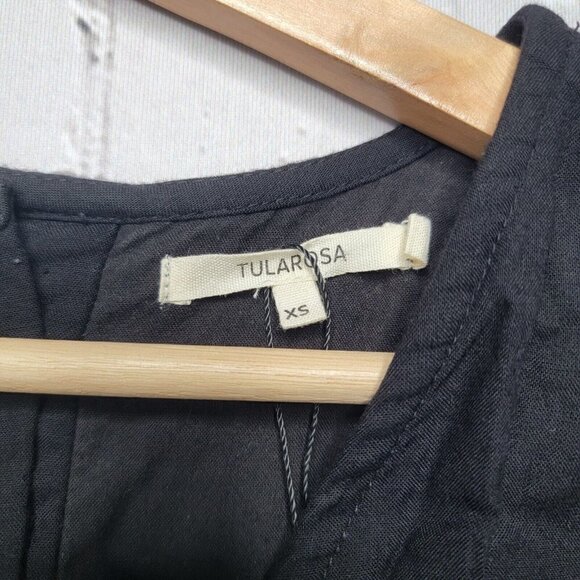 Tularosa Sage Embroidered Dress Black With White Stitch Size XS NWoT - Picture 8 of 13